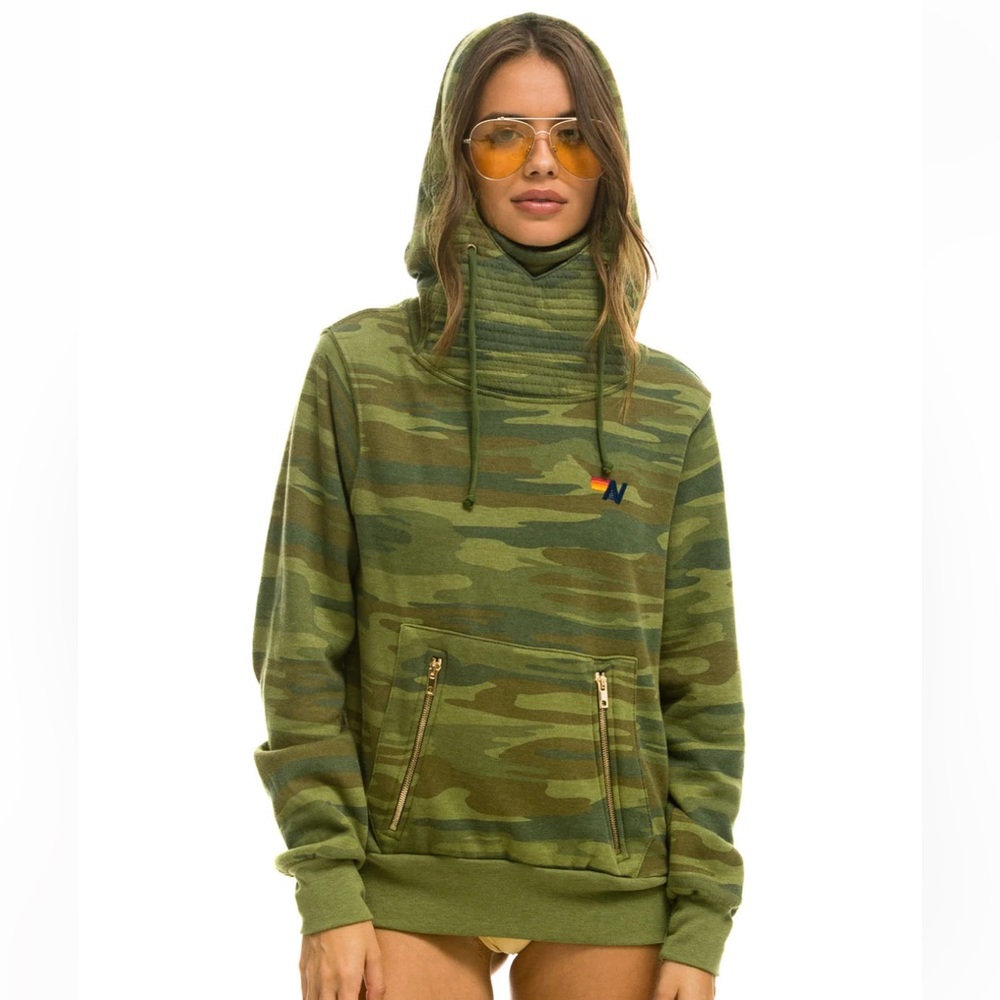 Aviator Nation Ninja Pullover Hoodie - Camo (XS)